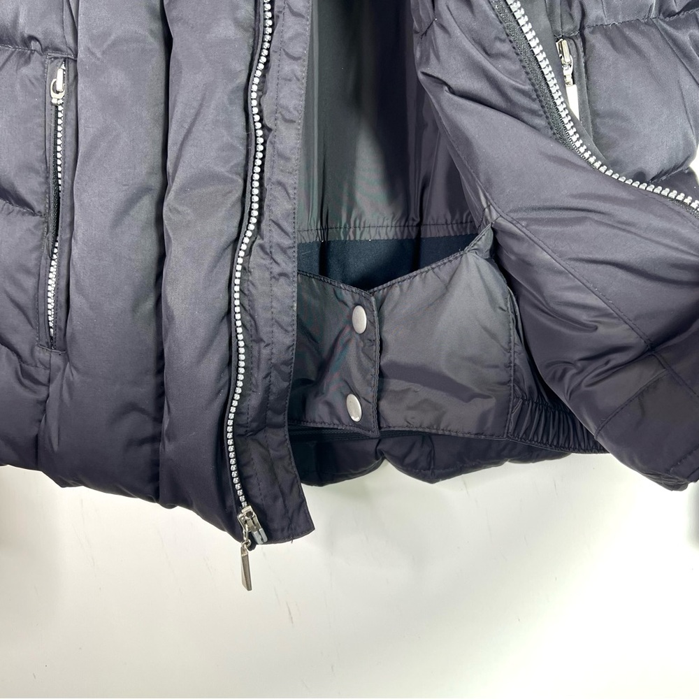 Fera Down Snow Jacket Faux Fur Removable Collar Black Size 8 - Picture 10 of 15